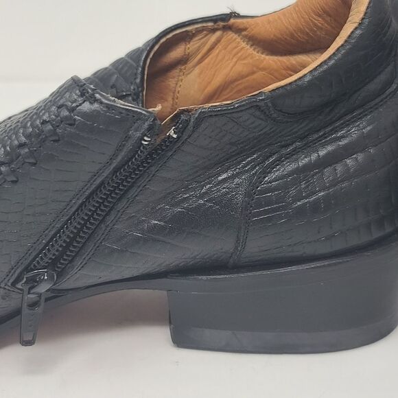 Durango Box Toe Black Shoes, Men's 9 - Picture 7 of 10